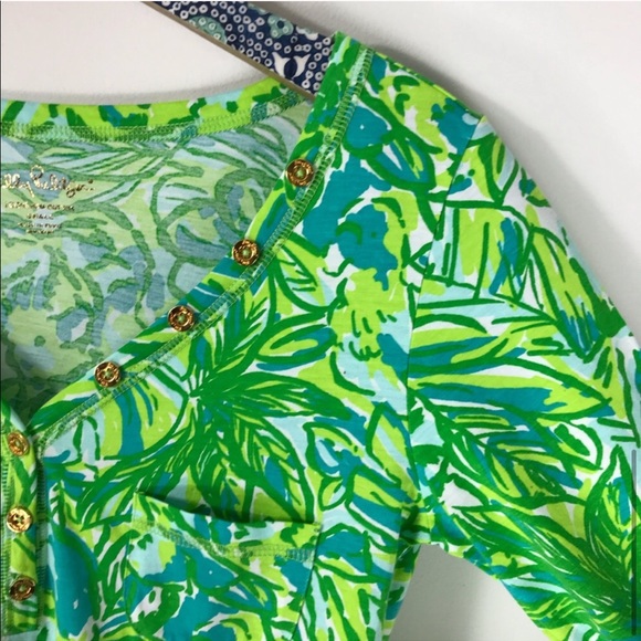 Lilly Pulitzer Palmetto Dress Green Parrot Sz S - Picture 6 of 8